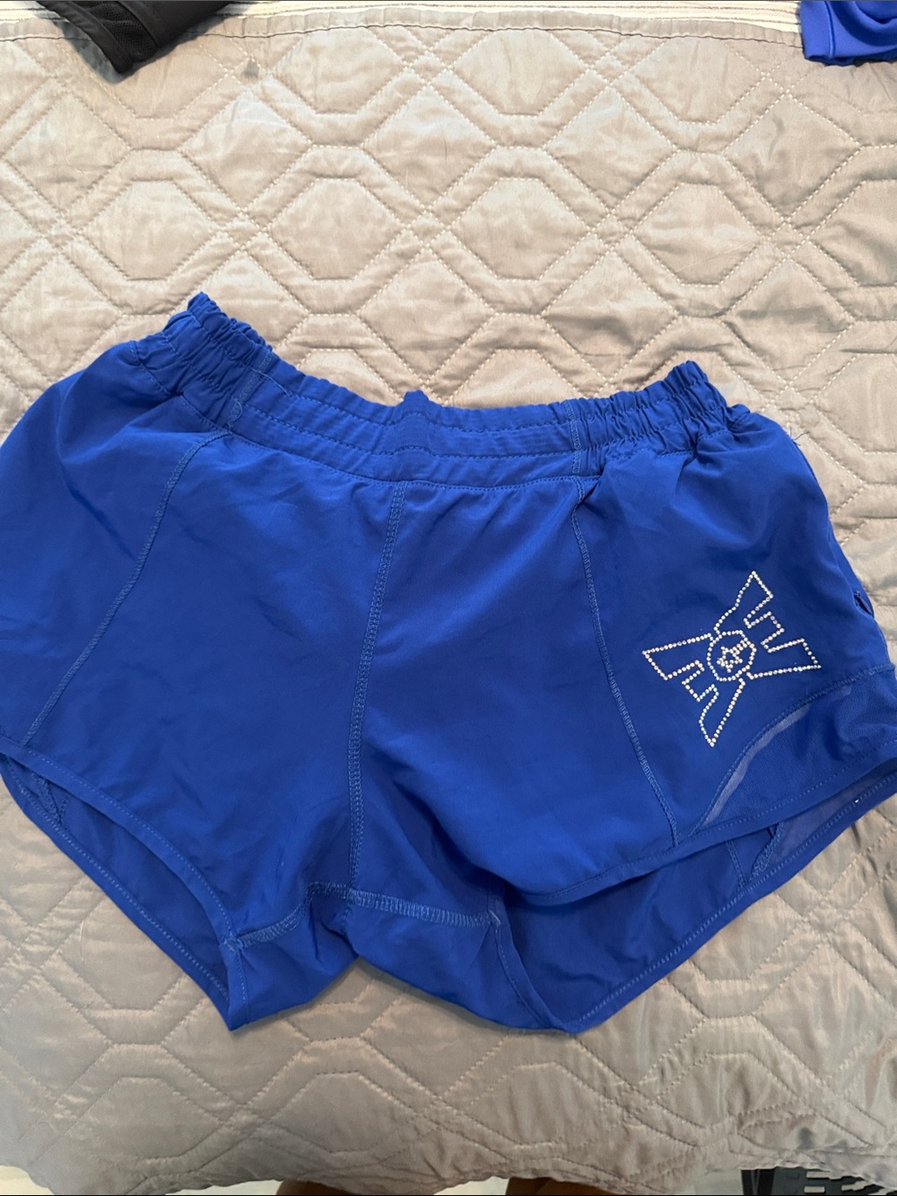 Blue Women's Athletic Shorts with ECE Logo